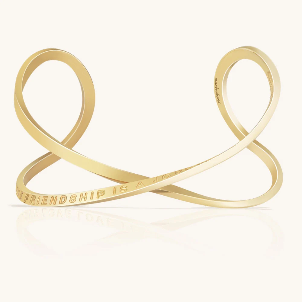 A True Friendship Is A Journey Without An End - Infinity Cuff