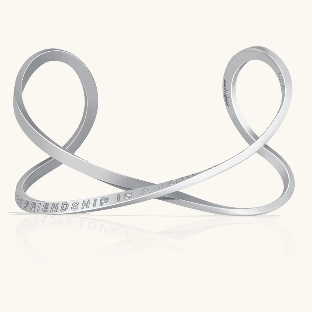 A True Friendship Is A Journey Without An End - Infinity Cuff - Image 2