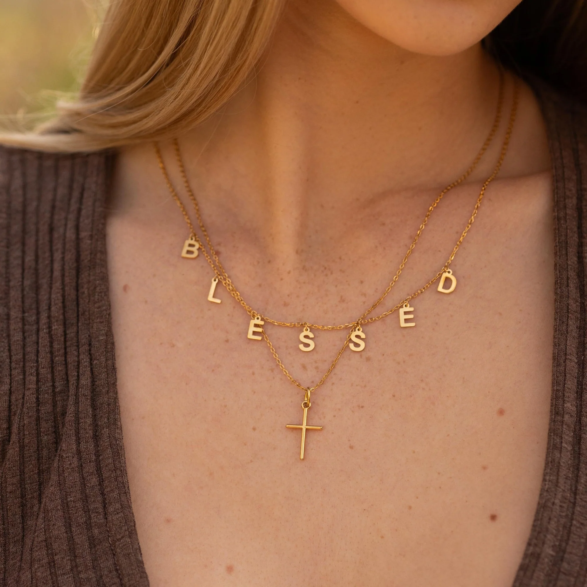 Blessed - Letter Chain necklace - Image 5