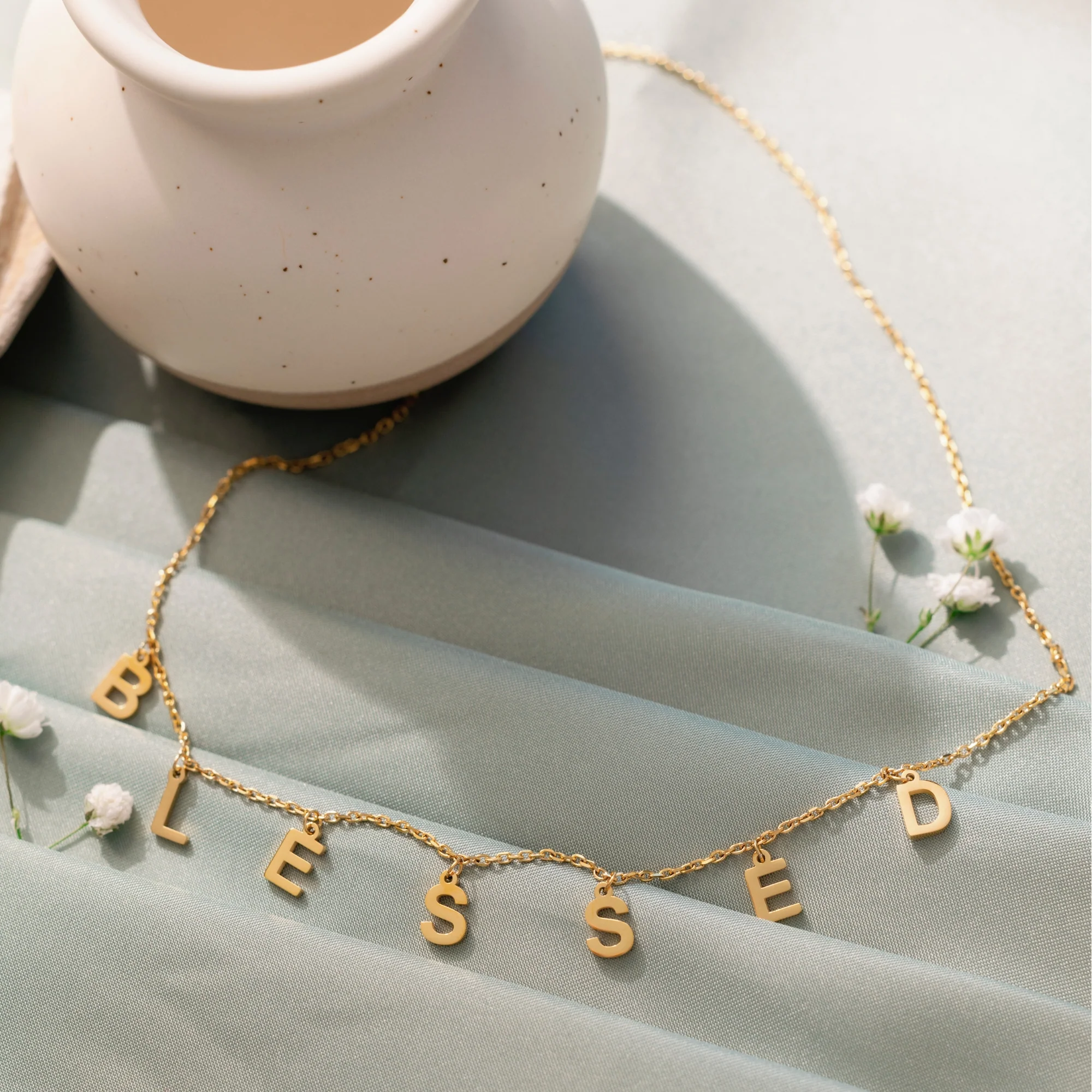 Blessed - Letter Chain necklace - Image 7