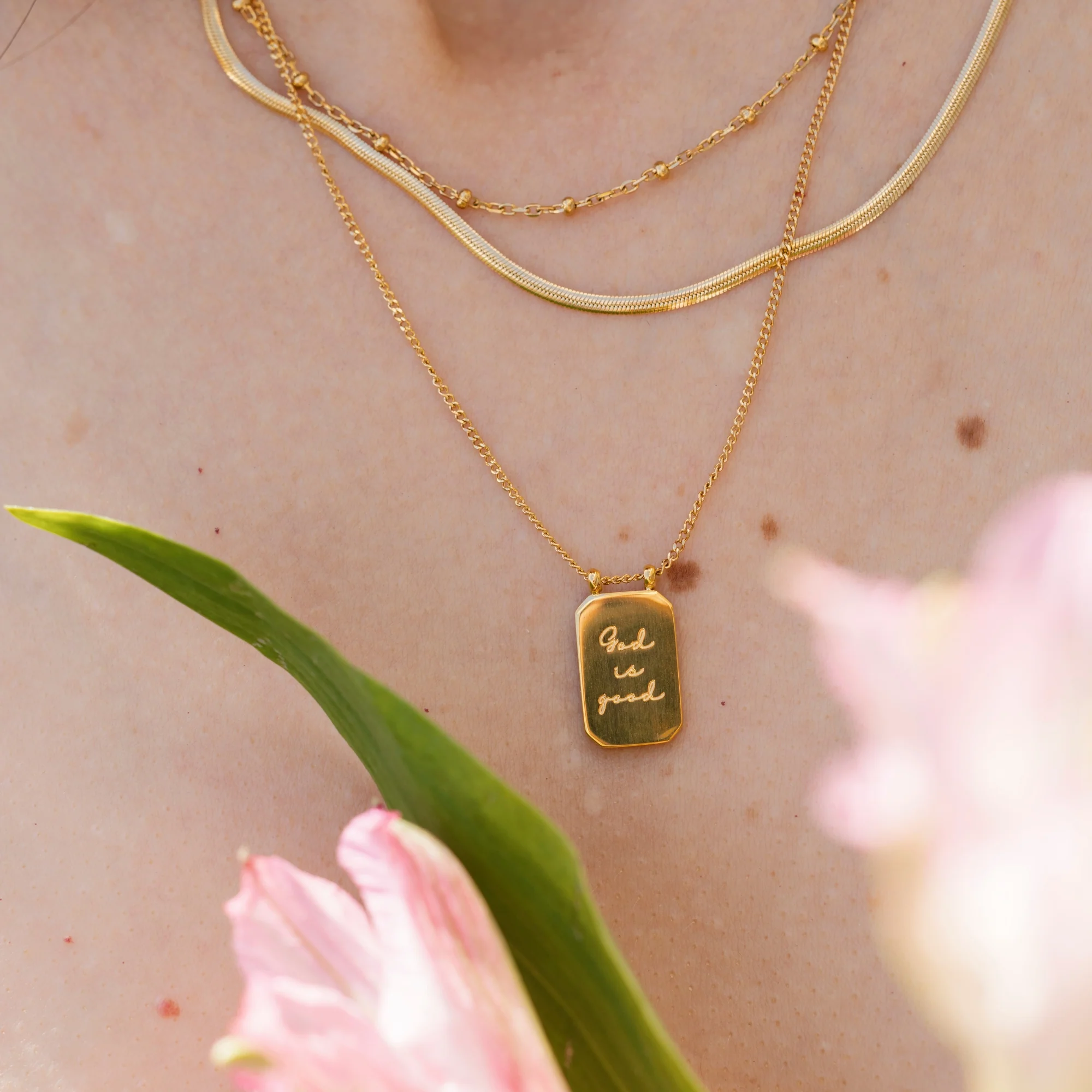 God Is Good - Layered Necklace - Image 4