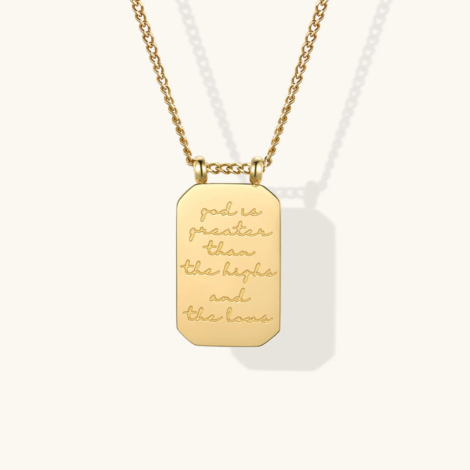 God Is Greater Than The Highs And The Lows - Necklace