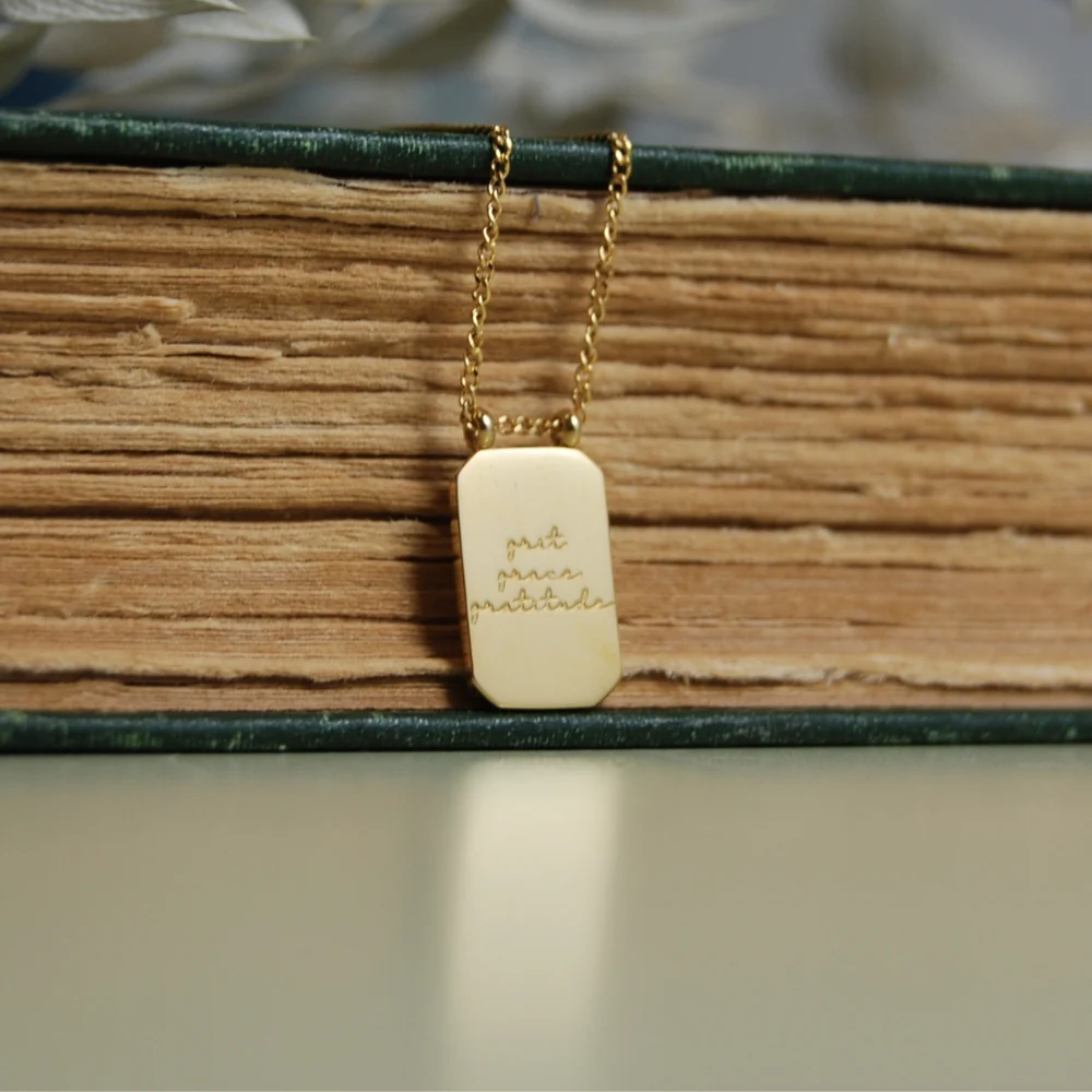 Grit Grace Gratitude - Necklace - Image 5