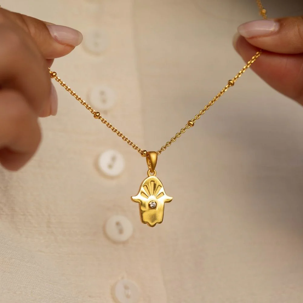Hamsa Necklace - I Am Protected - Image 3
