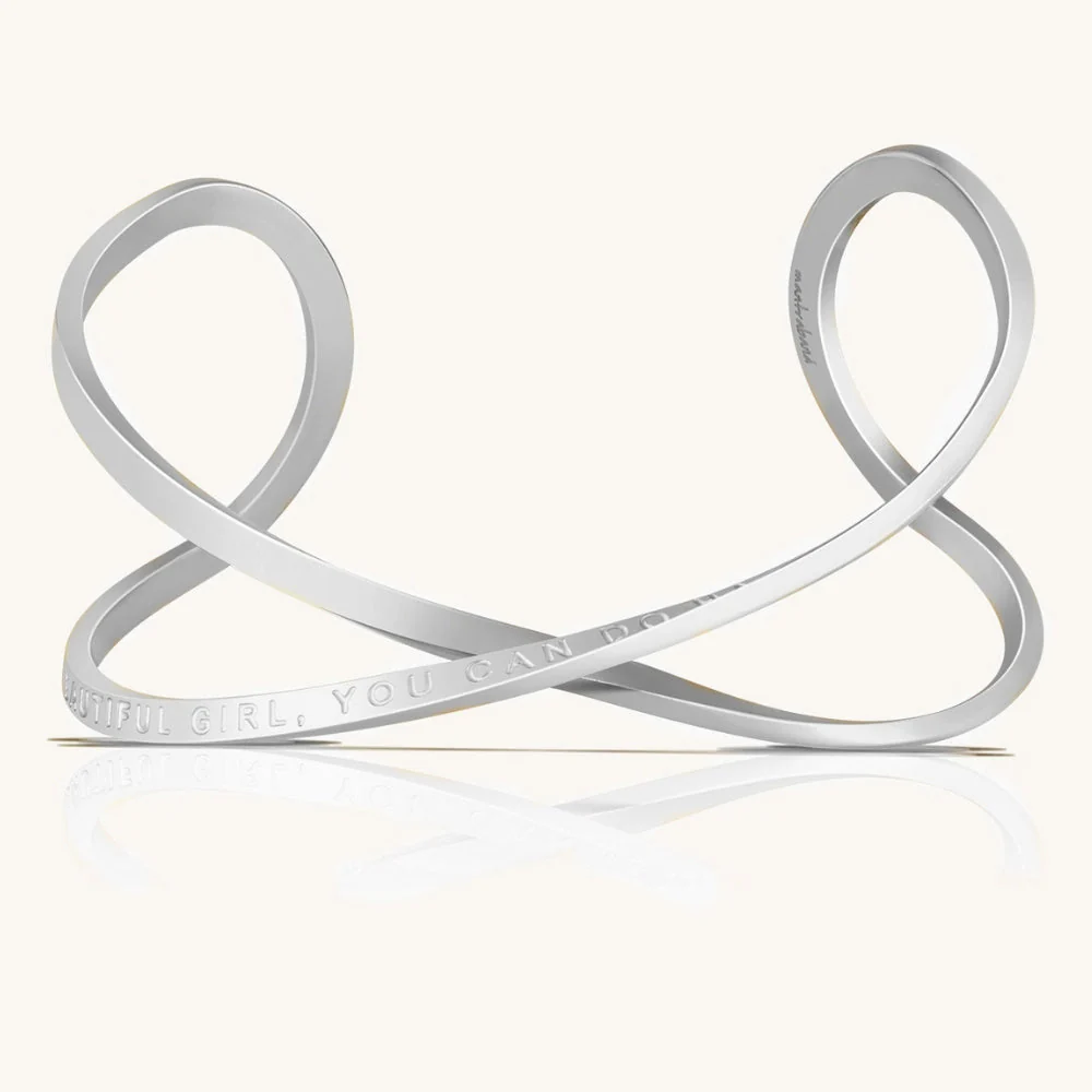 Beautiful Girl, You Can Do Hard Things - Infinity Cuff - Image 2