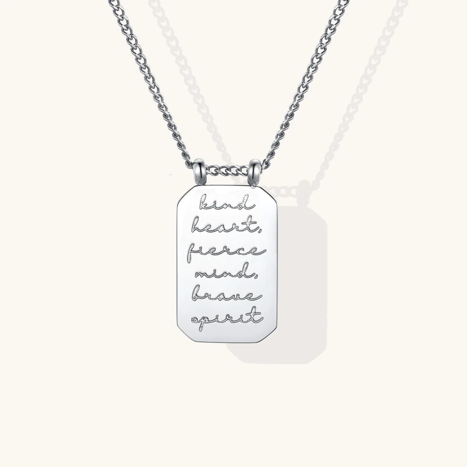 Kind Heart, Fierce Mind, Brave Spirit - Necklace - Image 2
