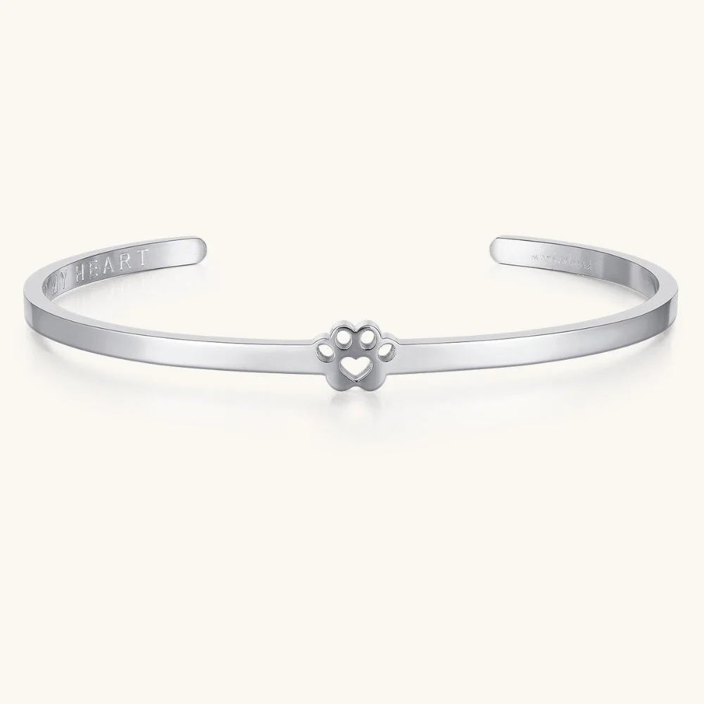 Pawprint Cuff - I Have Pawprints On My Heart - Image 2