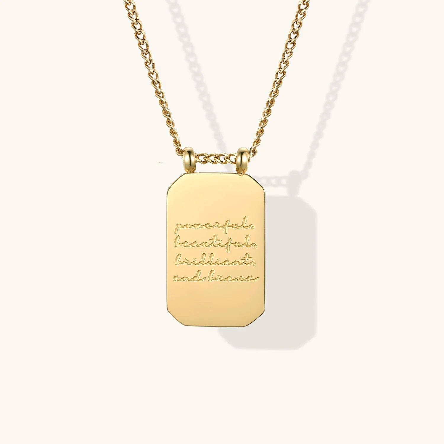 Powerful, Beautiful, Brilliant, and Brave - Necklace