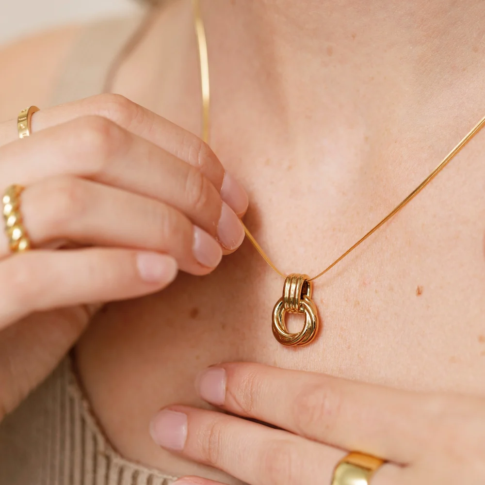 Triple Knot Pendant Necklace - Image 5