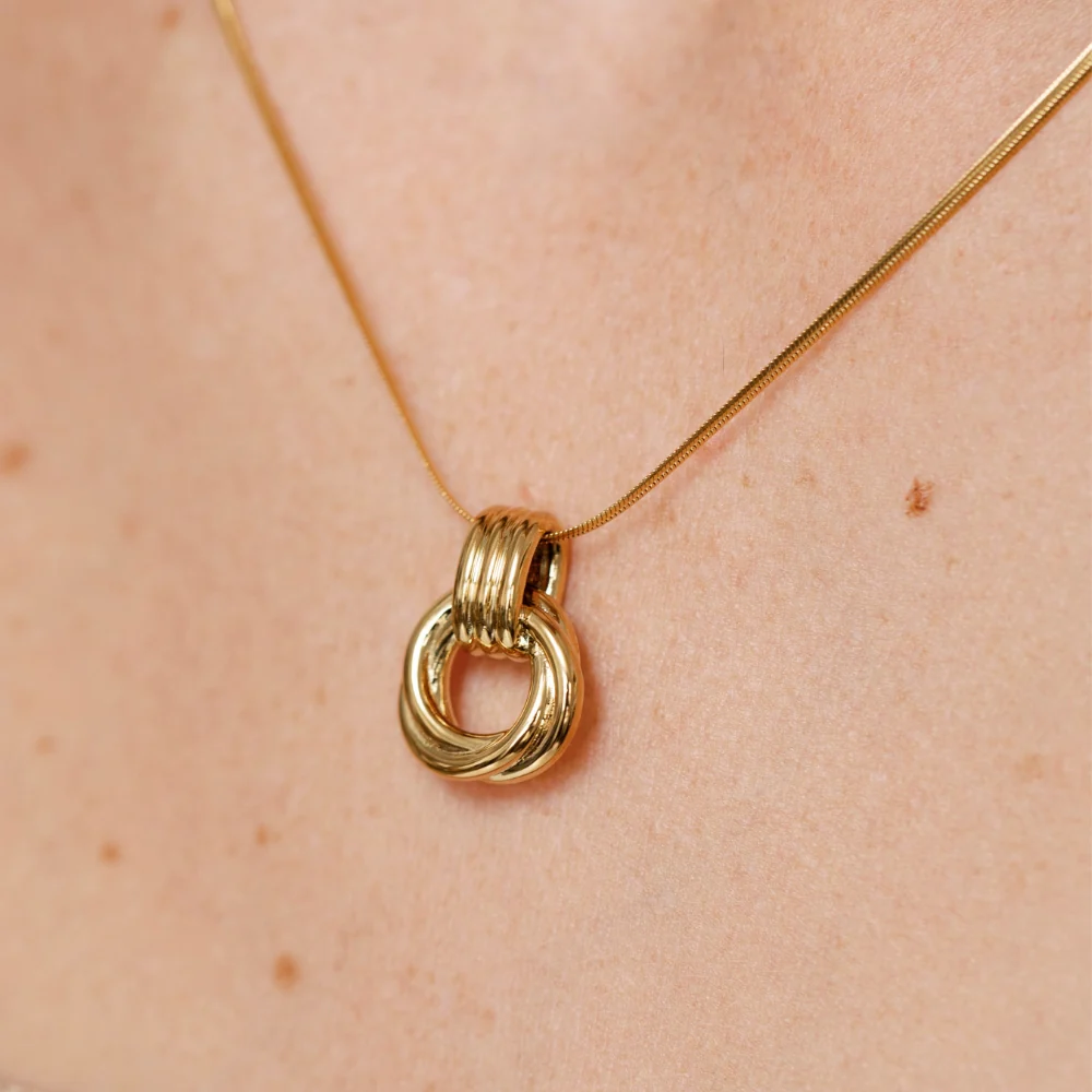 Triple Knot Pendant Necklace - Image 8