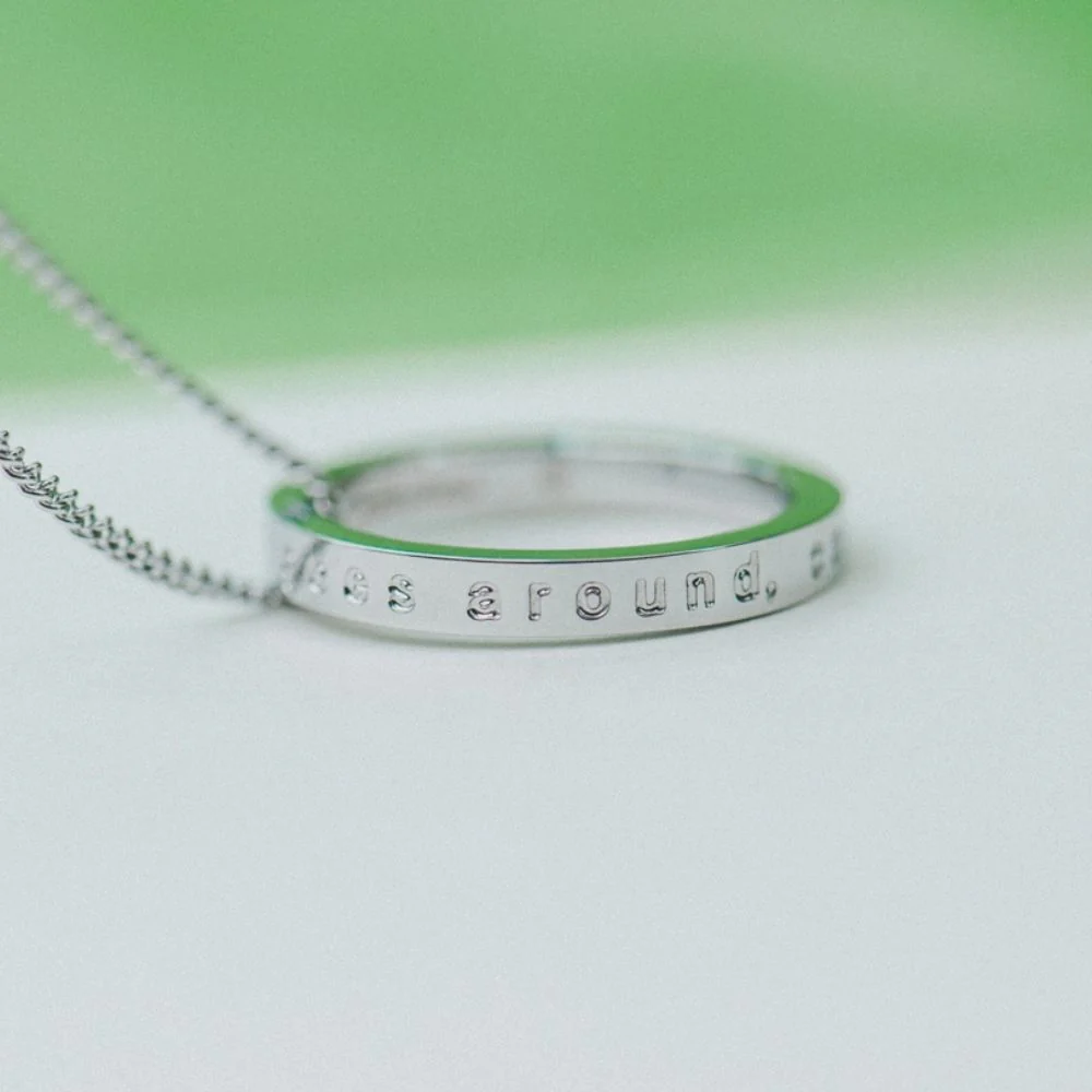 What Goes Around, Comes Around - Fidget Ring Necklace - Image 6